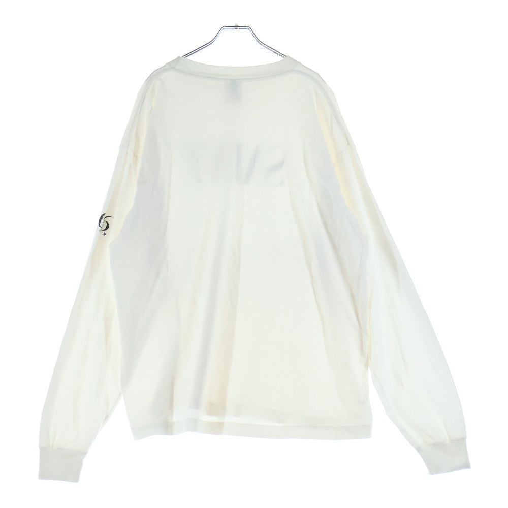 SAINT MICHAEL(セントマイケル) SAINT LOGO LS Tee ロゴプリント クルーネック 半袖Tシャツ ホワイト SM-HR3-0000-035