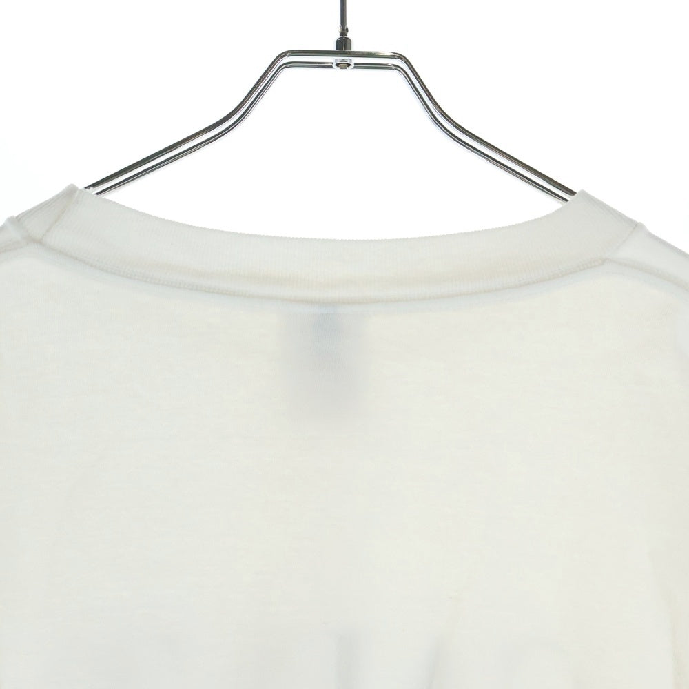 SAINT MICHAEL(セントマイケル) SAINT LOGO LS Tee ロゴプリント クルーネック 半袖Tシャツ ホワイト SM-HR3-0000-035
