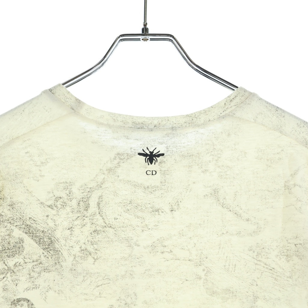 Christian Dior(クリスチャンディオール) 19SS Toile de Jouy トワルドゥジュイ 半袖Tシャツカットソー ホワイト 943T03A4431 レディース
