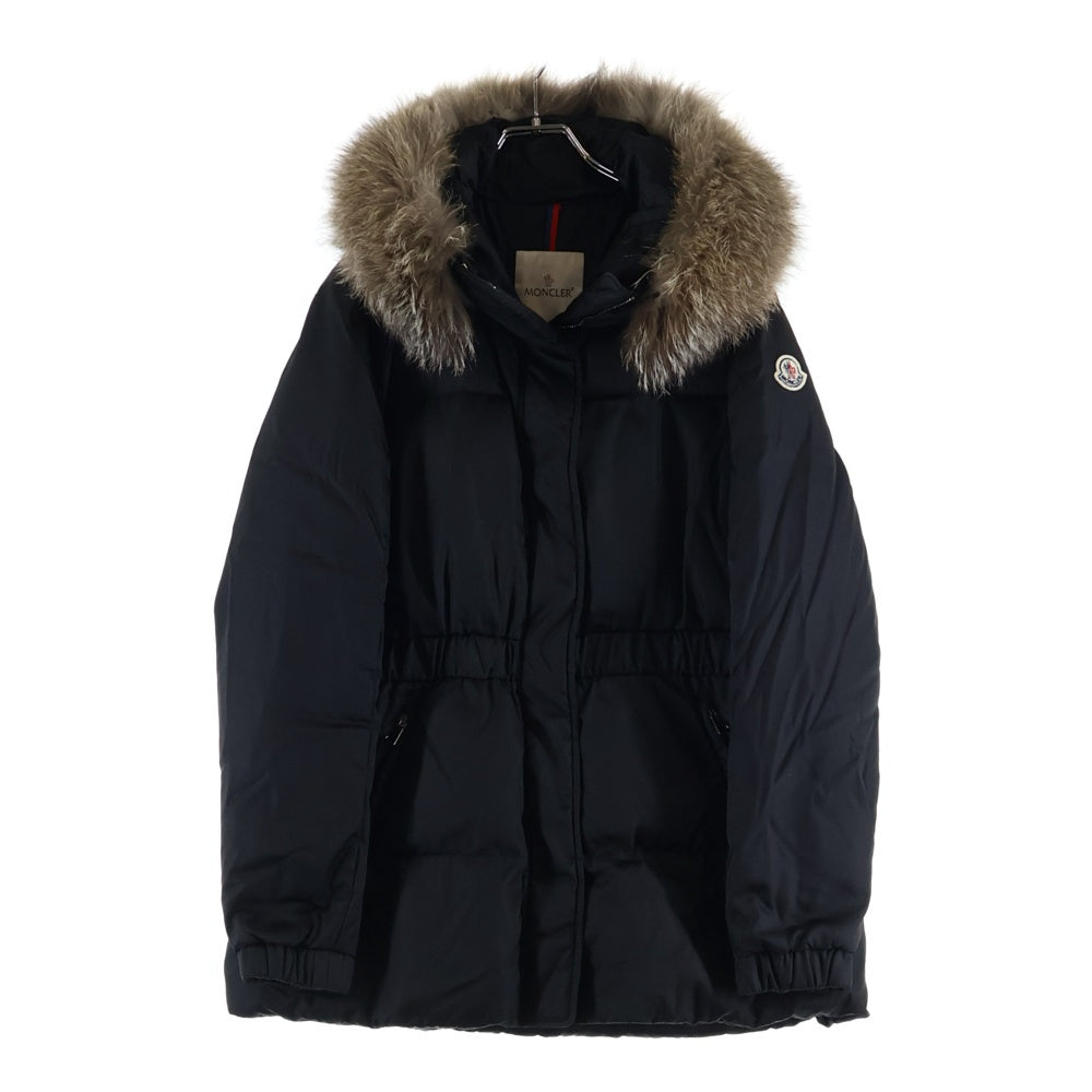 MONCLER(モンクレール) 19AW FATSIALFUR GIUBBOTTO ファーフーデッド ダウンジャケット ブラック レディース E20934632625 C0062