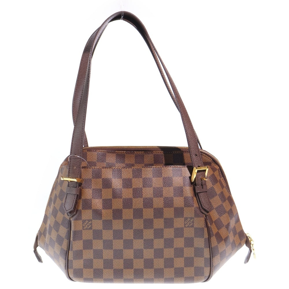 LOUIS VUITTON(ルイヴィトン) ダミエ ベレムMM PVC レザー ハンドバッグ N51174 ブラウン レディース