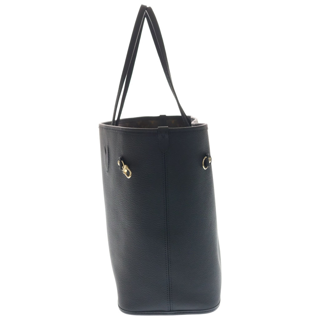 LOUIS VUITTON(ルイヴィトン) モノグラム ネヴァーフル・インサイドアウトMM 2WAYバッグ ハンドバッグ トートバッグ ショルダーバッグ ブラック×ブラウン レザー×PVC M28351 ゴールド金具 レディース