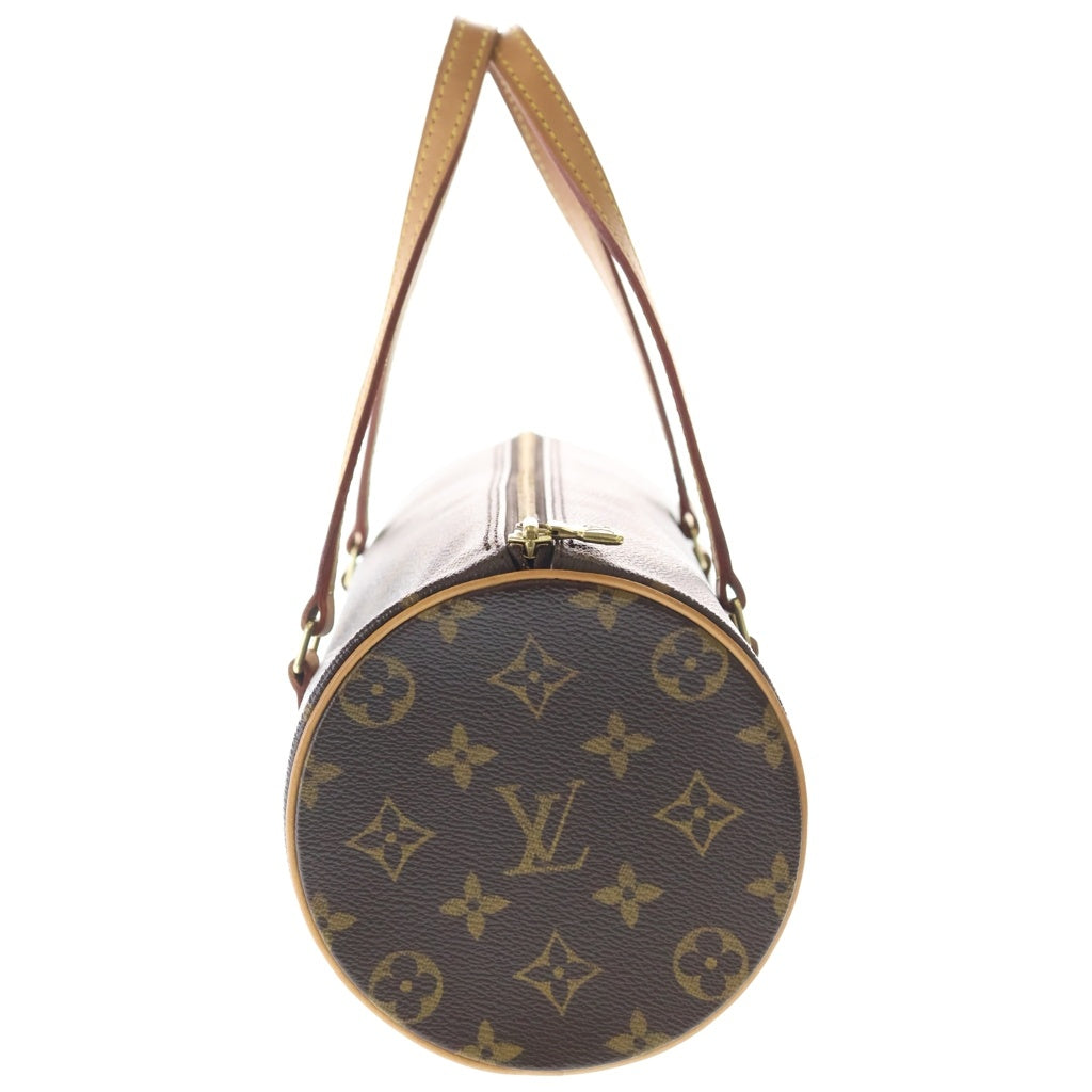 LOUIS VUITTON(ルイヴィトン) モノグラム パピヨン26 ハンドバッグ ブラウン レザー×PVC M51386 ゴールド金具 レディース