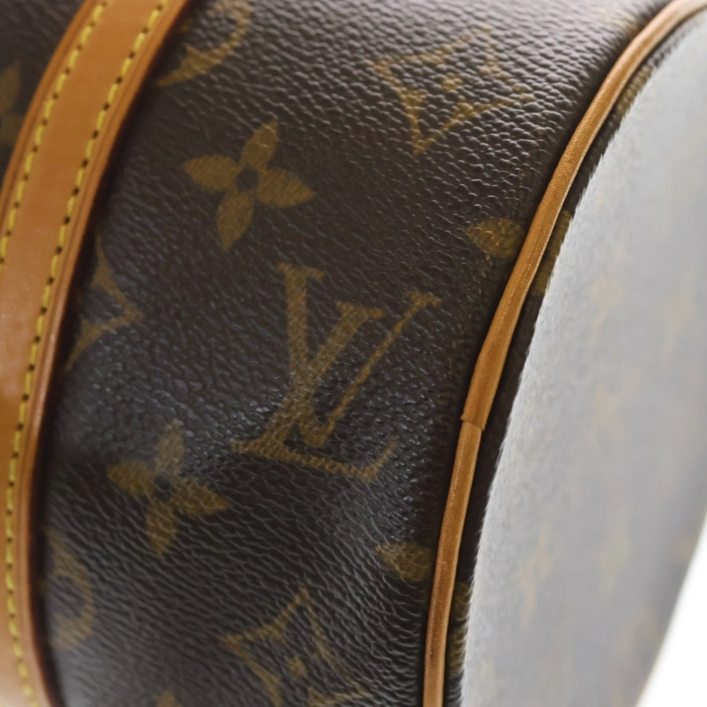 LOUIS VUITTON(ルイヴィトン) モノグラム パピヨン26 ハンドバッグ ブラウン レザー×PVC M51386 ゴールド金具 レディース