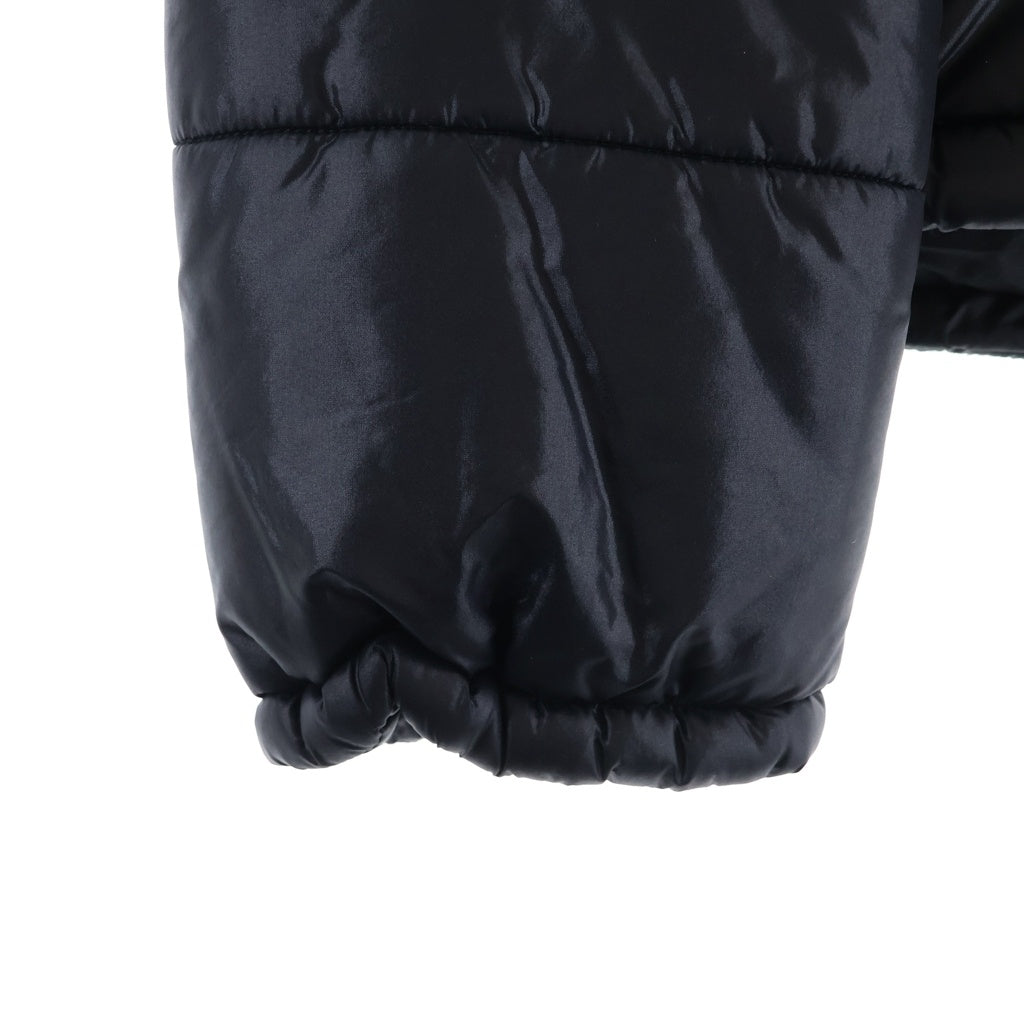 DOLCE & GABBANA(ドルチェアンドガッバーナ) フード付き ダウンジャケット ファー ロゴ デタッチャブルスリーブ ブラック RB0466 TNMHM レディース