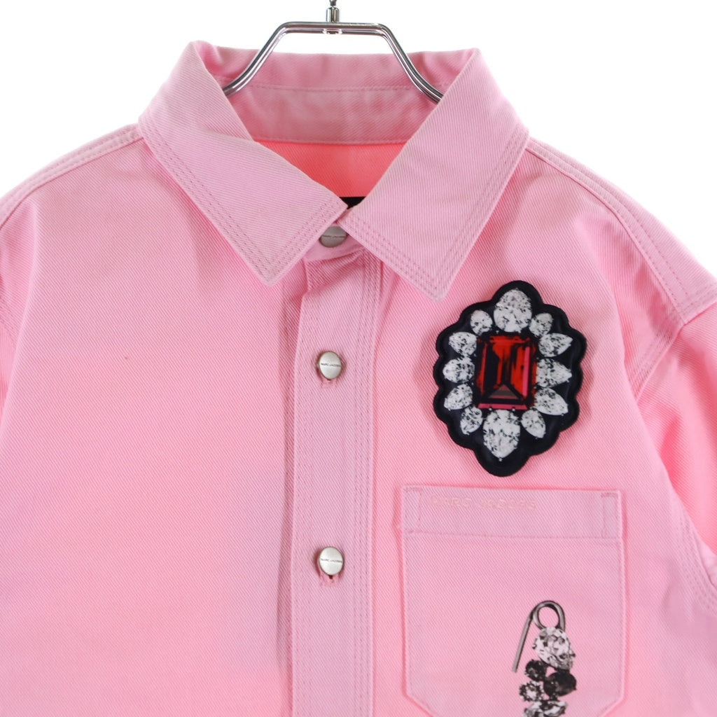 MARC JACOBS(マークジェイコブス) チャーム デニムシャツ ジャケット ピンク 2S5RTP004D09-678 レディース