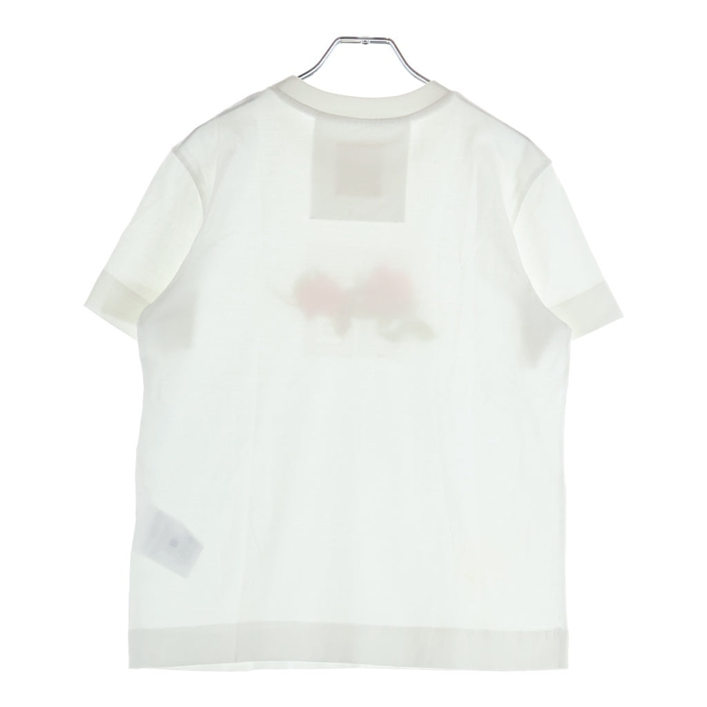 GIVENCHY(ジバンシィ) 4G レース フロントロゴ 半袖Tシャツ カットソー ホワイト BW70AS3YP7 レディース