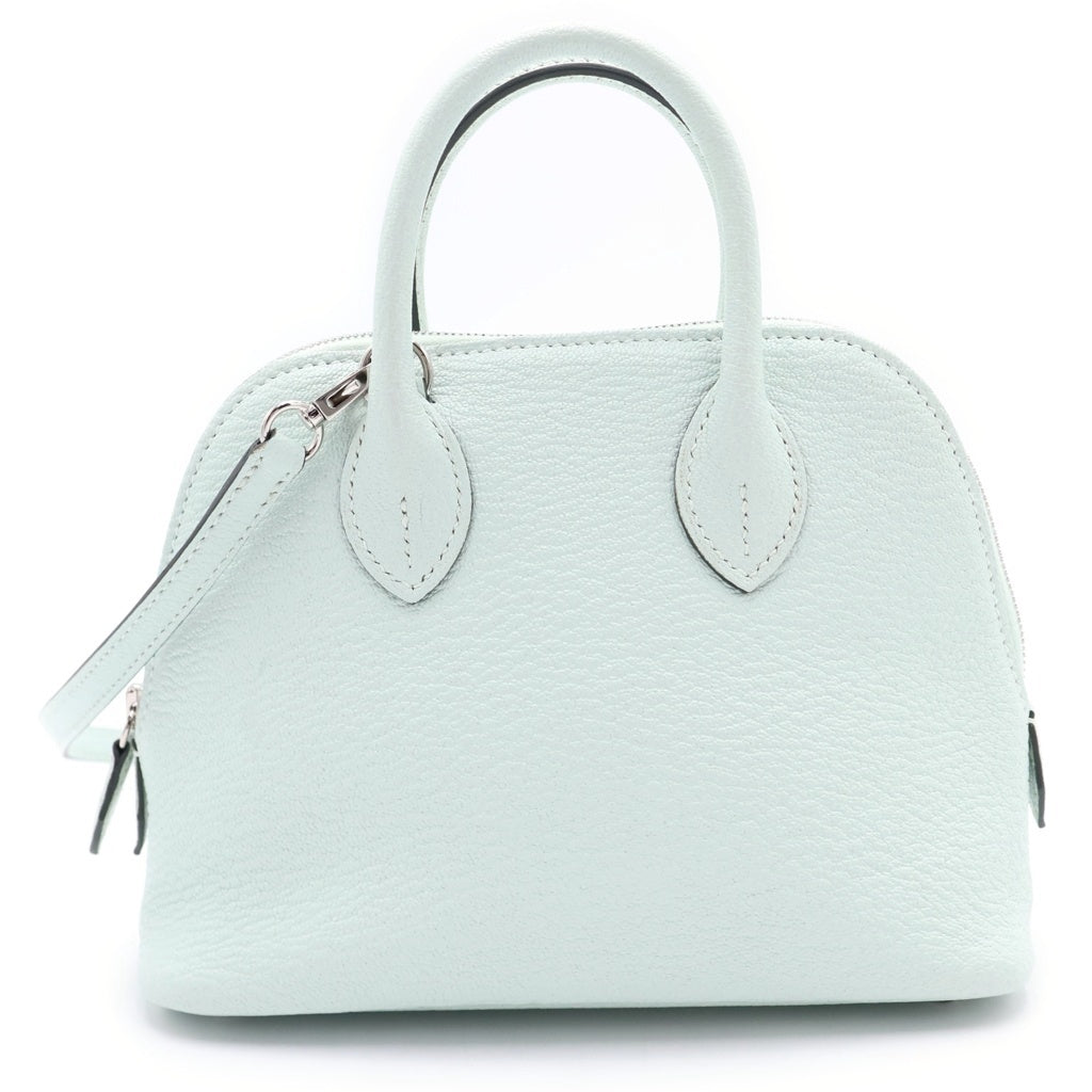 HERMES(エルメス) ボリード ミニ シェーブル シルバー金具 K刻印 2WAY ハンドバッグ ショルダーバッグ ヴェールペパーミント グリーン系 レディース