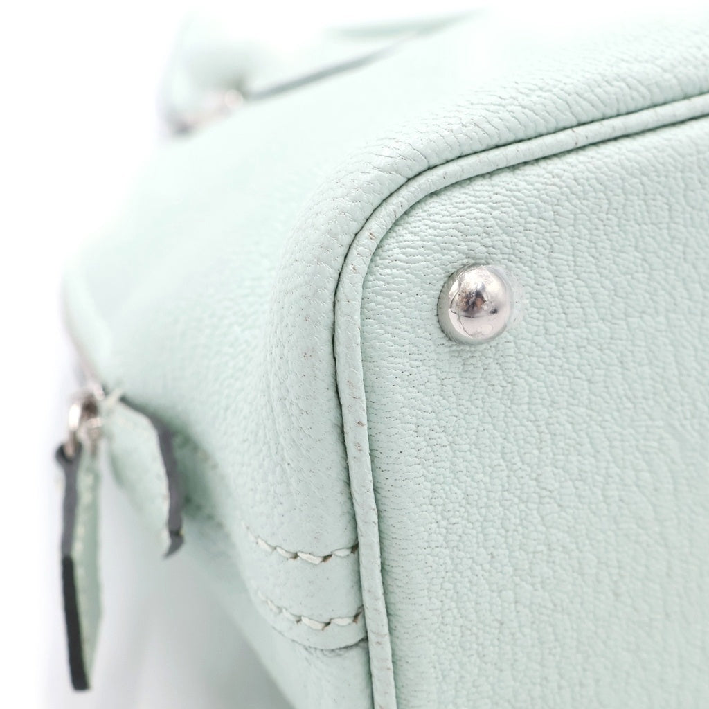 HERMES(エルメス) ボリード ミニ シェーブル シルバー金具 K刻印 2WAY ハンドバッグ ショルダーバッグ ヴェールペパーミント グリーン系 レディース
