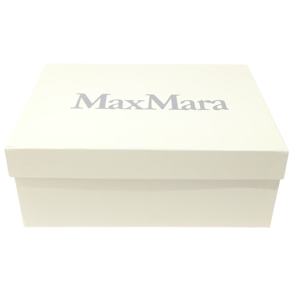 Max Mara(マックスマーラ) パテントヒール サンダル エナメル ベージュ レディース