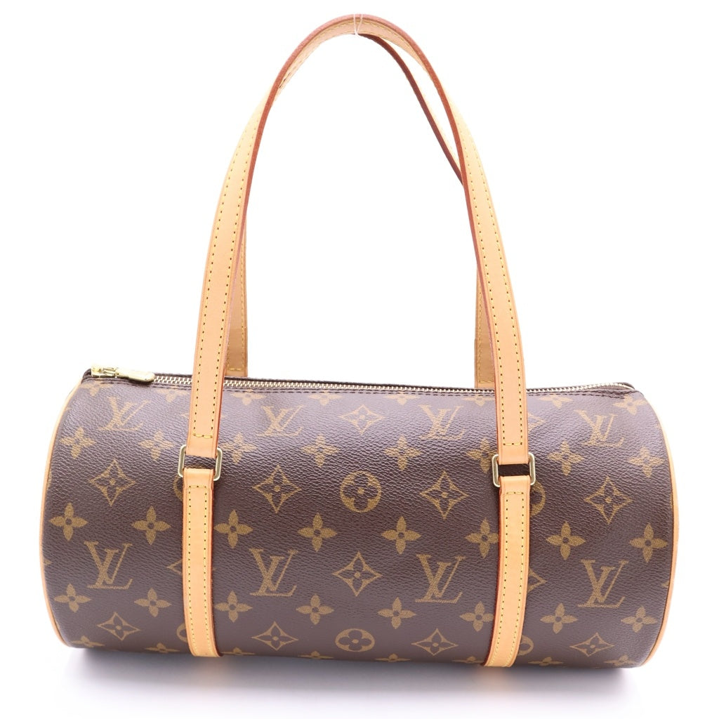 LOUIS VUITTON(ルイヴィトン) モノグラム パピヨン30 PVC レザー ハンドバッグ トートバッグ M51385 ブラウン レディース