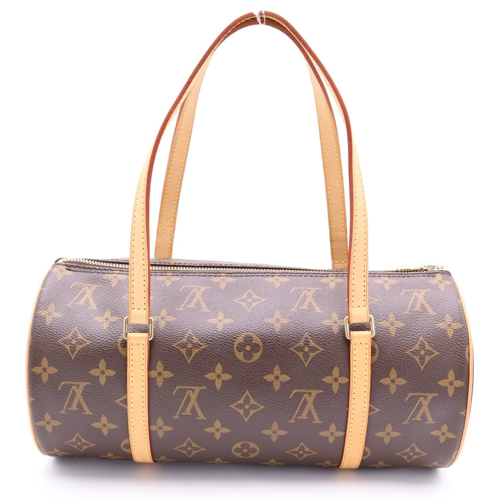 LOUIS VUITTON(ルイヴィトン) モノグラム パピヨン30 PVC レザー ハンドバッグ トートバッグ M51385 ブラウン レディース