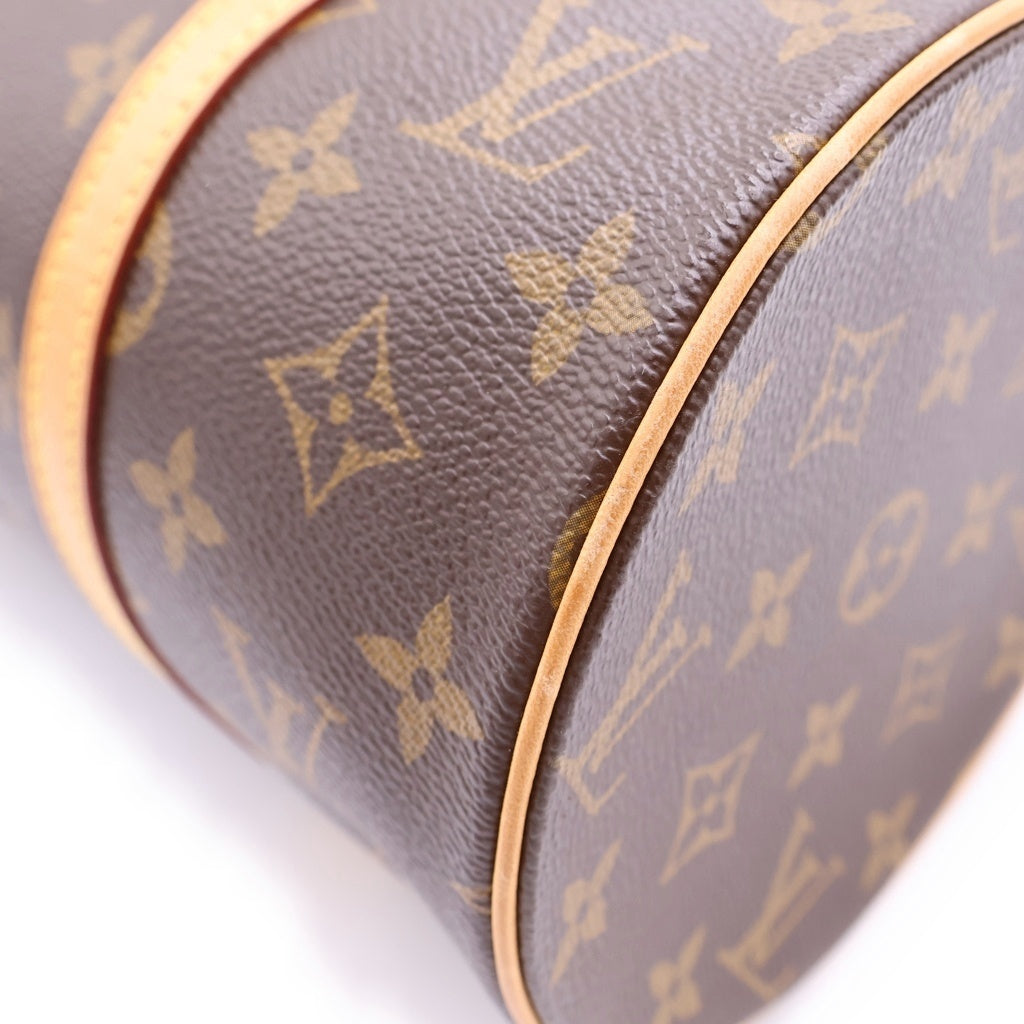 LOUIS VUITTON(ルイヴィトン) モノグラム パピヨン30 PVC レザー ハンドバッグ トートバッグ M51385 ブラウン レディース