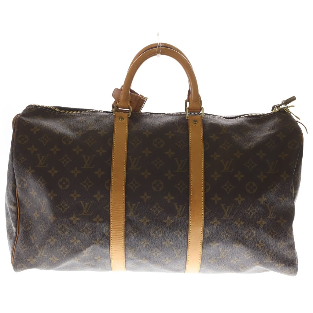 LOUIS VUITTON(ルイヴィトン) モノグラム キーポル50 PVC レザー ボストンバッグ ハンドバッグ M41426 ブラウン レディース