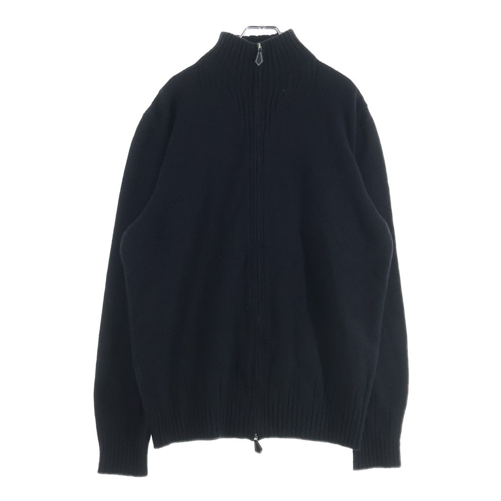 HERMES(エルメス) フルジップ ニットセーター ブラック #M レディース