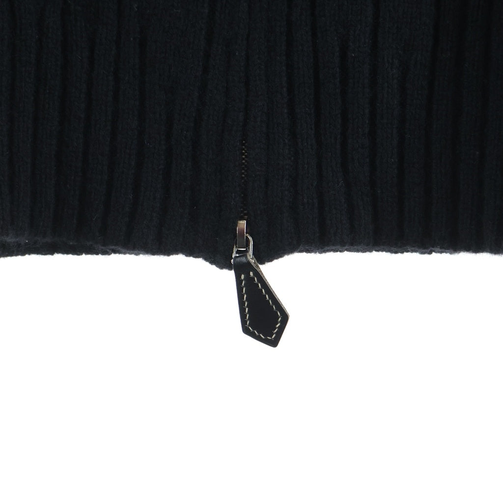 HERMES(エルメス) フルジップ ニットセーター ブラック #M レディース