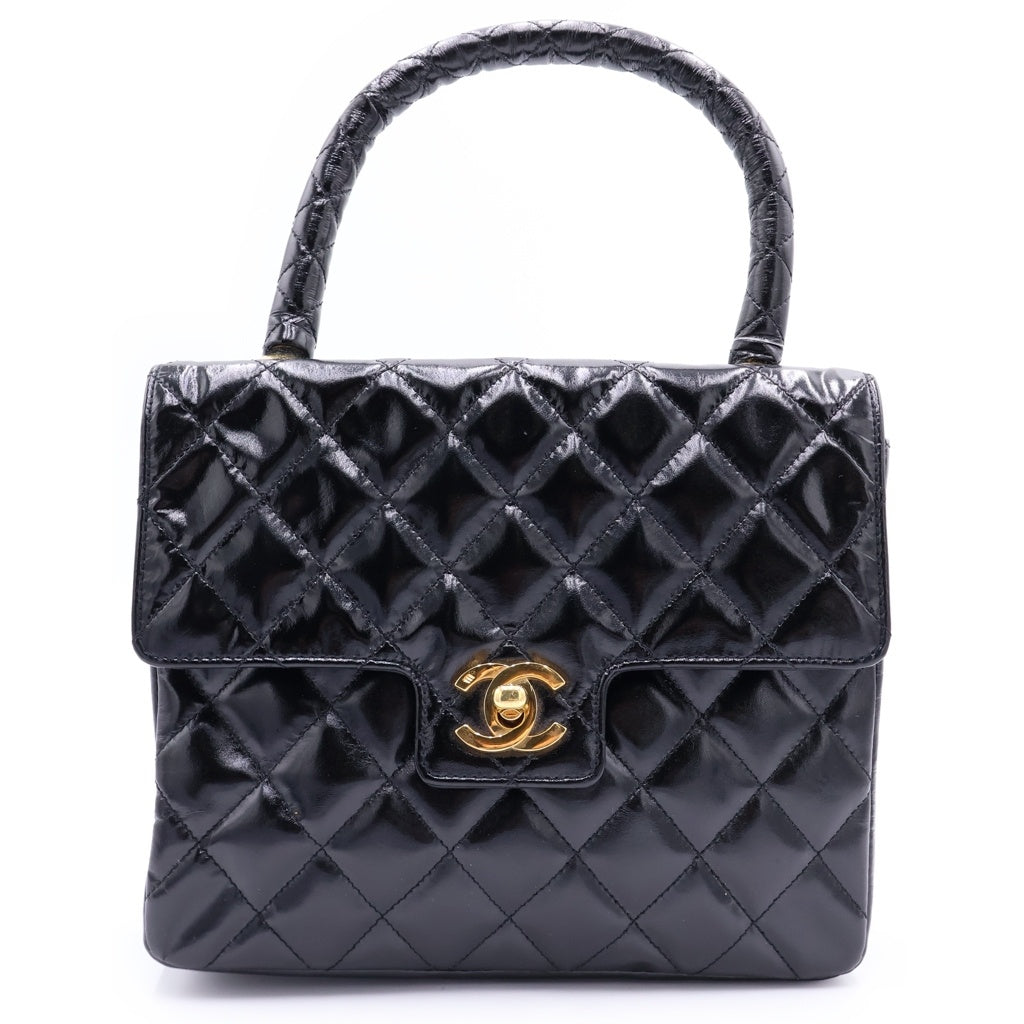 CHANEL(シャネル) マトラッセ パテント レザー ゴールド金具 トップ 