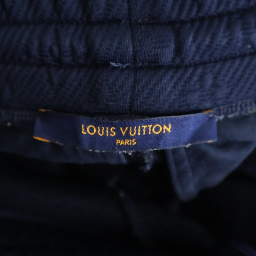 LOUIS VUITTON(ルイヴィトン) 22SS ヴァージルアブロー エンボスモノグラム ジョガー パンツ ネイビー RM221Q XHM HJY46W