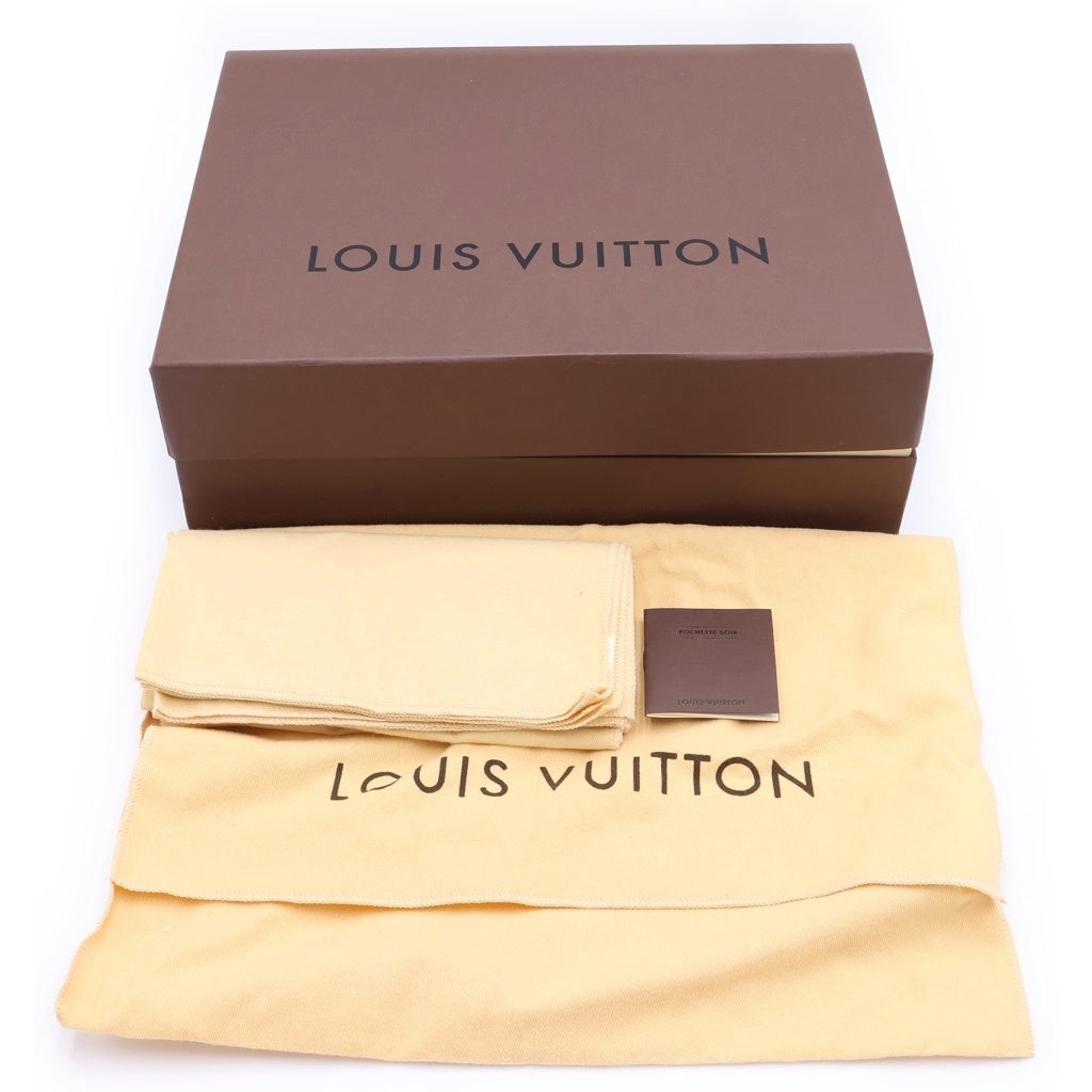 LOUIS VUITTON(ルイヴィトン) ヴェルニ ポシェットルイーズEW NM クラッチバッグ セカンドバッグ ハンドバッグ M51634 ブラック レディース