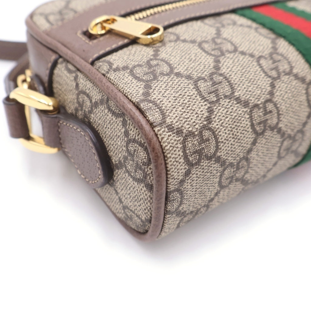 GUCCI(グッチ) GGスプリーム オフィディア ショルダーバッグ ベージュブラウン PVCレザー 517350 レディース
