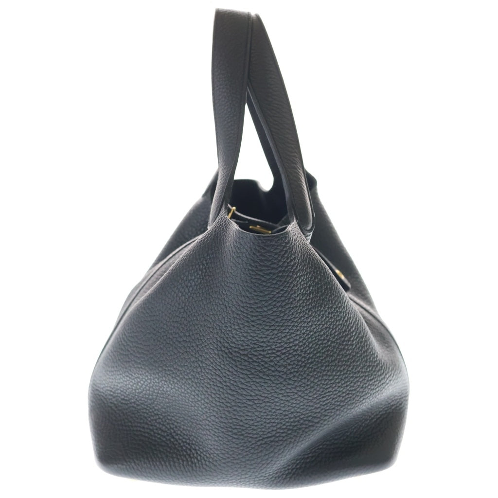HERMES(エルメス) ピコタンロックMM トリヨンクレマンス ゴールド金具 Y刻印 ハンドバッグ ブラック レディース