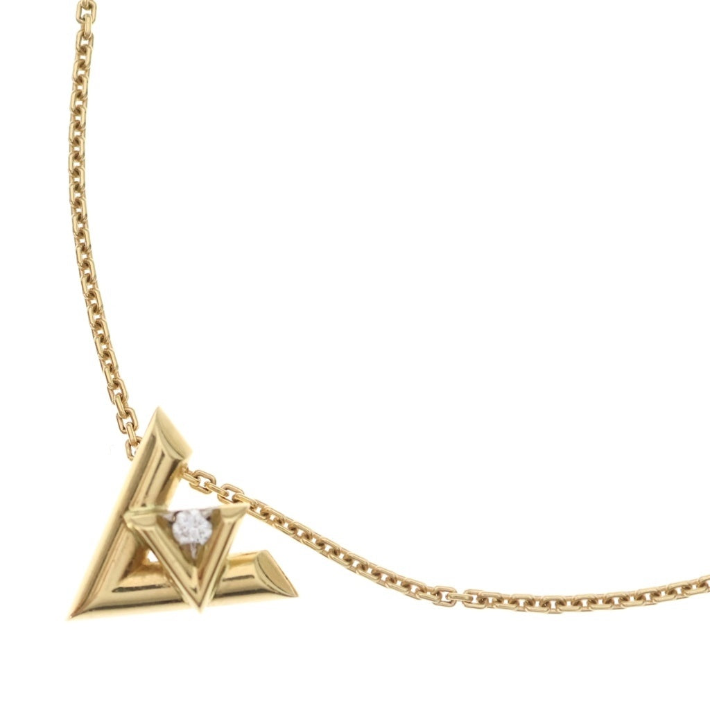 LOUIS VUITTON(ルイヴィトン) LVヴォルトワンPM 1Pダイヤ ネックレス ペンダント チェーン ゴールド Au750YG Q93805 レディース