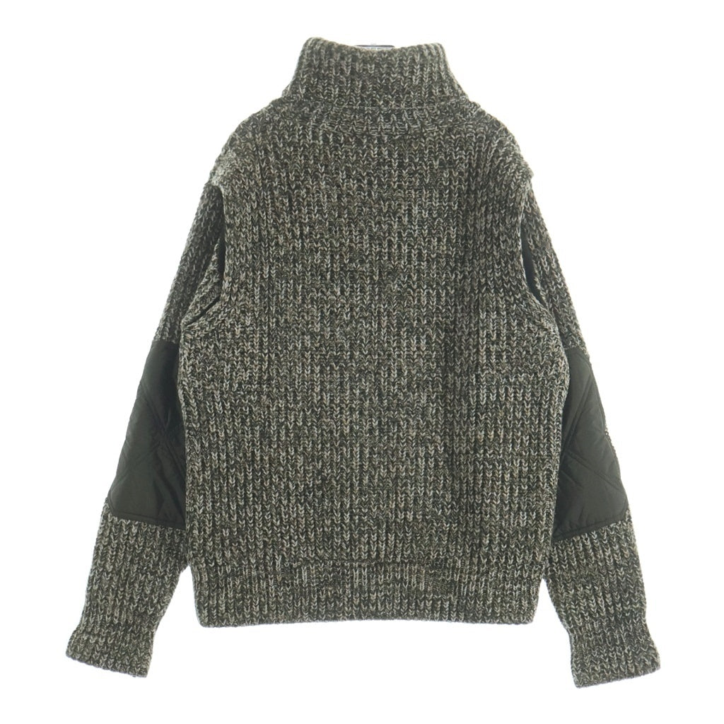 MONCLER(モンクレール) グルノーブル エルボーパッチ タールネックニット グリーン #M K20979F00001 M1241