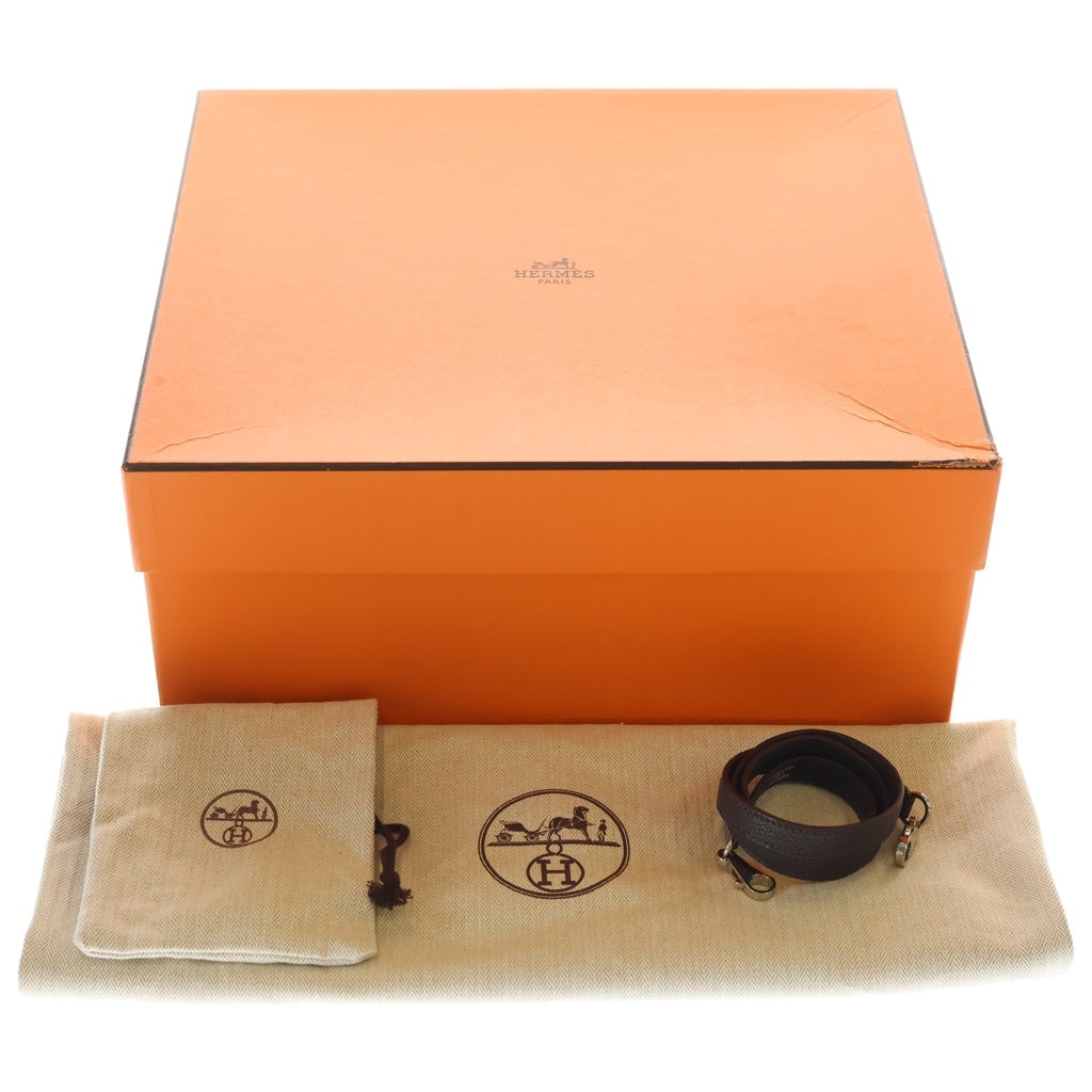 HERMES(エルメス) ケリー32 フィヨルド シルバー金具 □L刻印 2WAY ハンドバッグ ショルダーバッグ ショコラ レディース