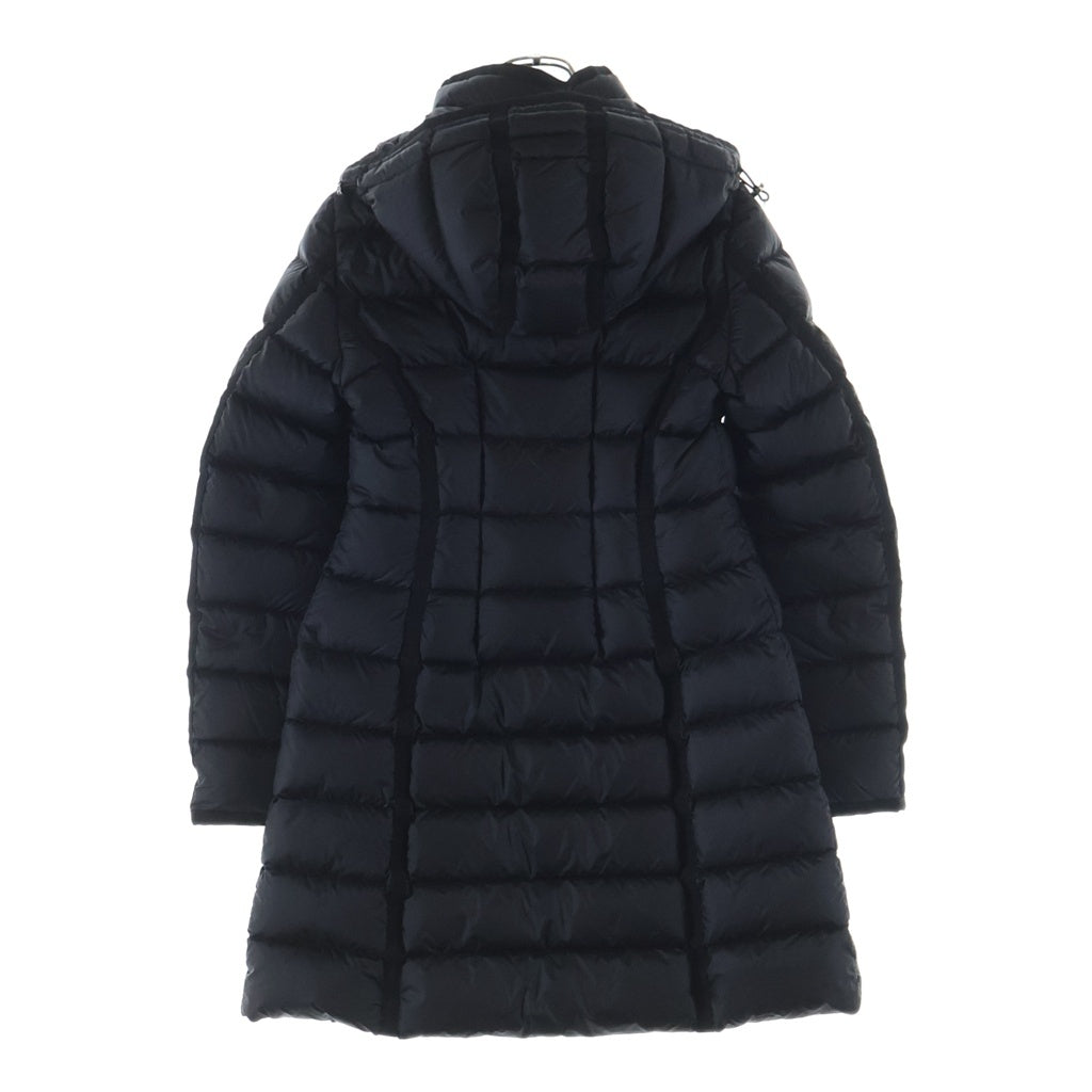 MONCLER(モンクレール) 22AW HERMINE エルミン ワッペンロゴ フーデッド ジップアップ ダウン ロング ジャケット レディース