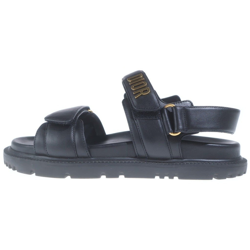 Christian Dior(クリスチャンディオール) Dioract サンダル ラムスキン ブラック #38 レディース