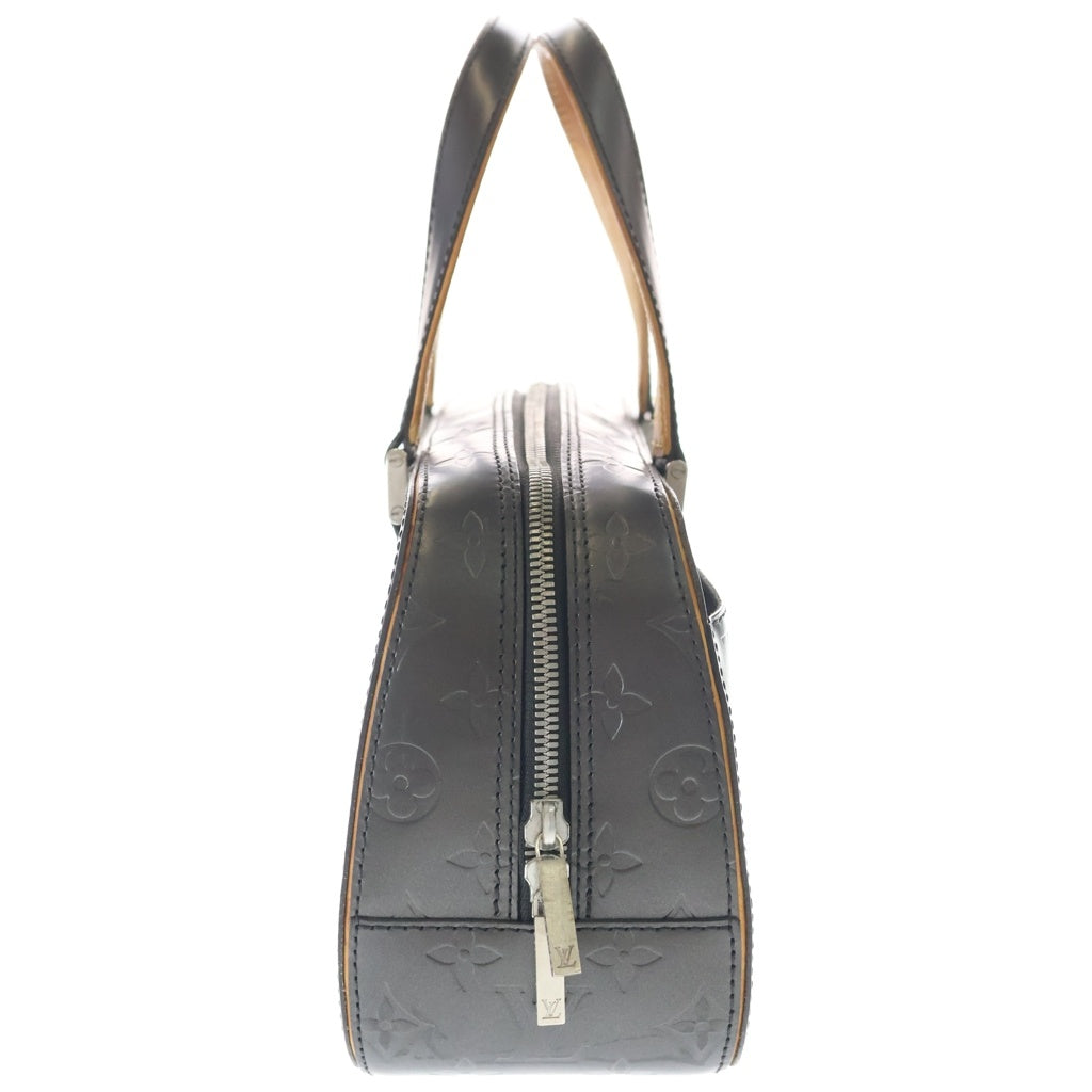 LOUIS VUITTON(ルイヴィトン) モノグラムマット シェルトン ハンドバッグ メタリックグレー レザー M55172 シルバー金具 レディース