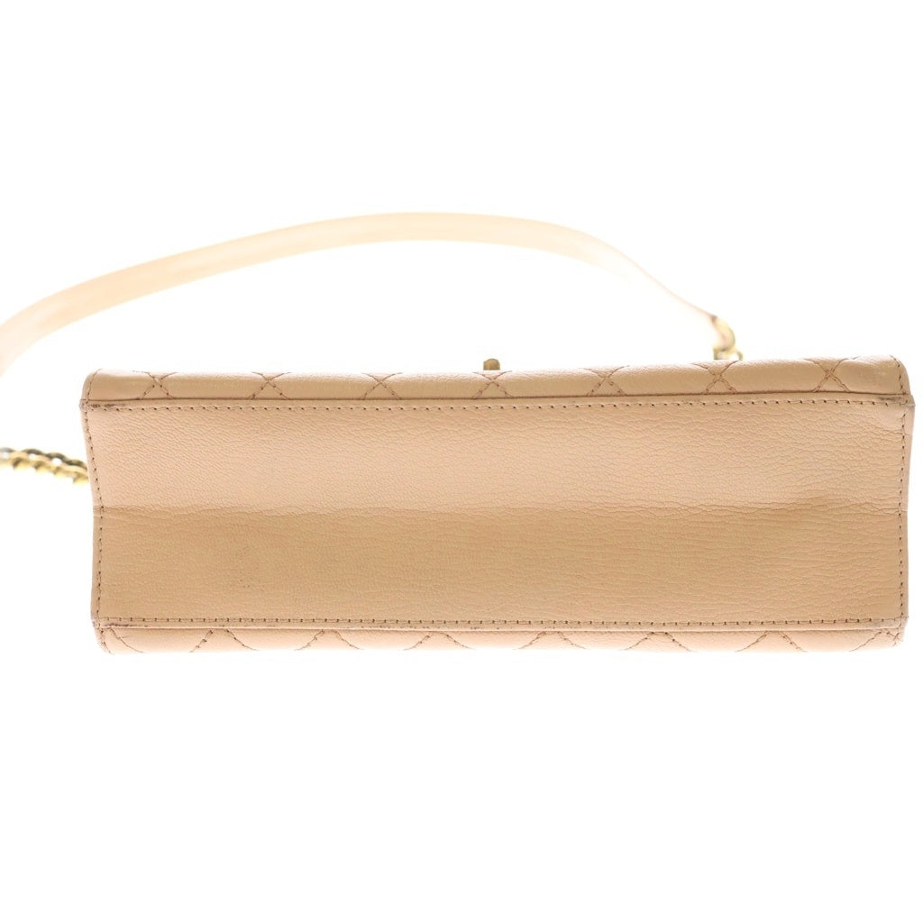 CHANEL(シャネル) 17番台 2.55 チェーンショルダーバッグ ピンクベージュ カーフレザー ゴールド金具 レディース