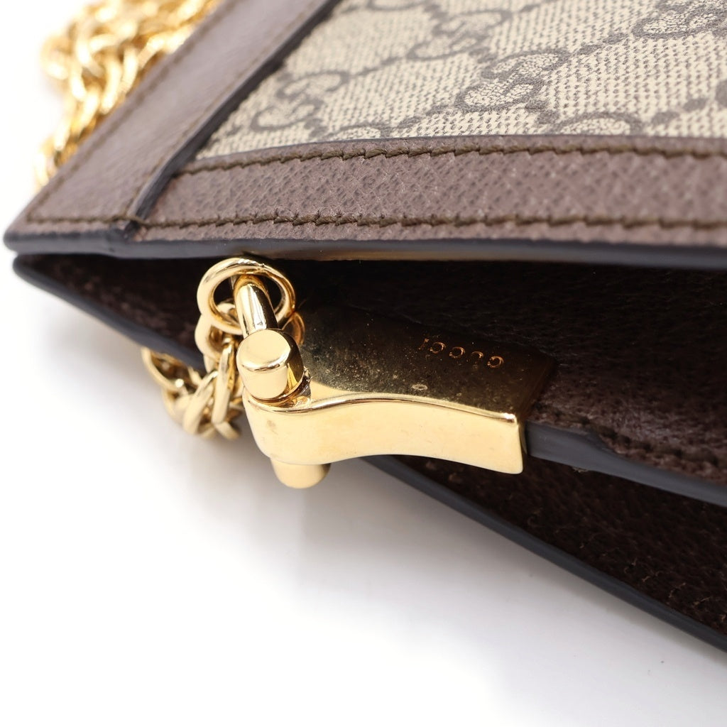 GUCCI(グッチ) チェーンショルダー オフディア GGスプリーム ミディアム PVC レザー 503876 レディース