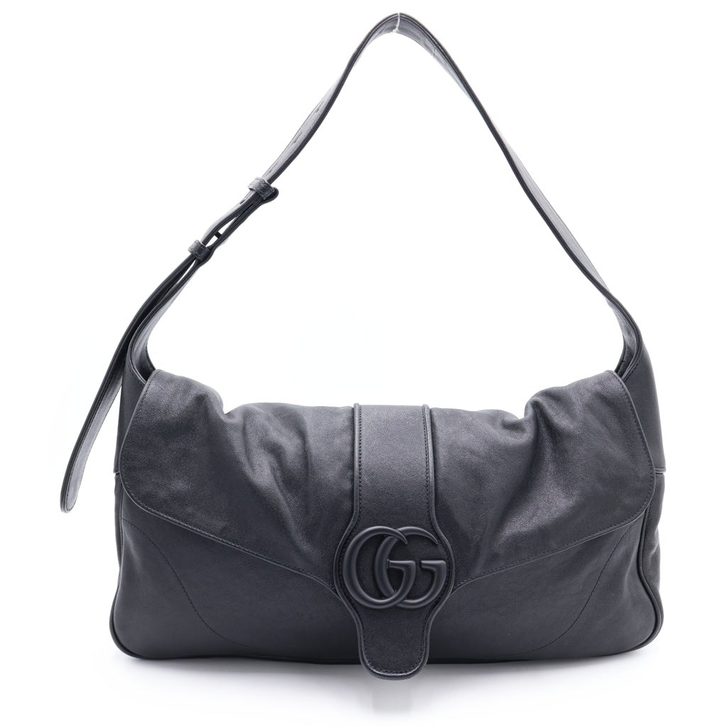 GUCCI(グッチ) アフロディーテ ショルダーバッグ ブラック レザー 767226 ブラック金具 レディース