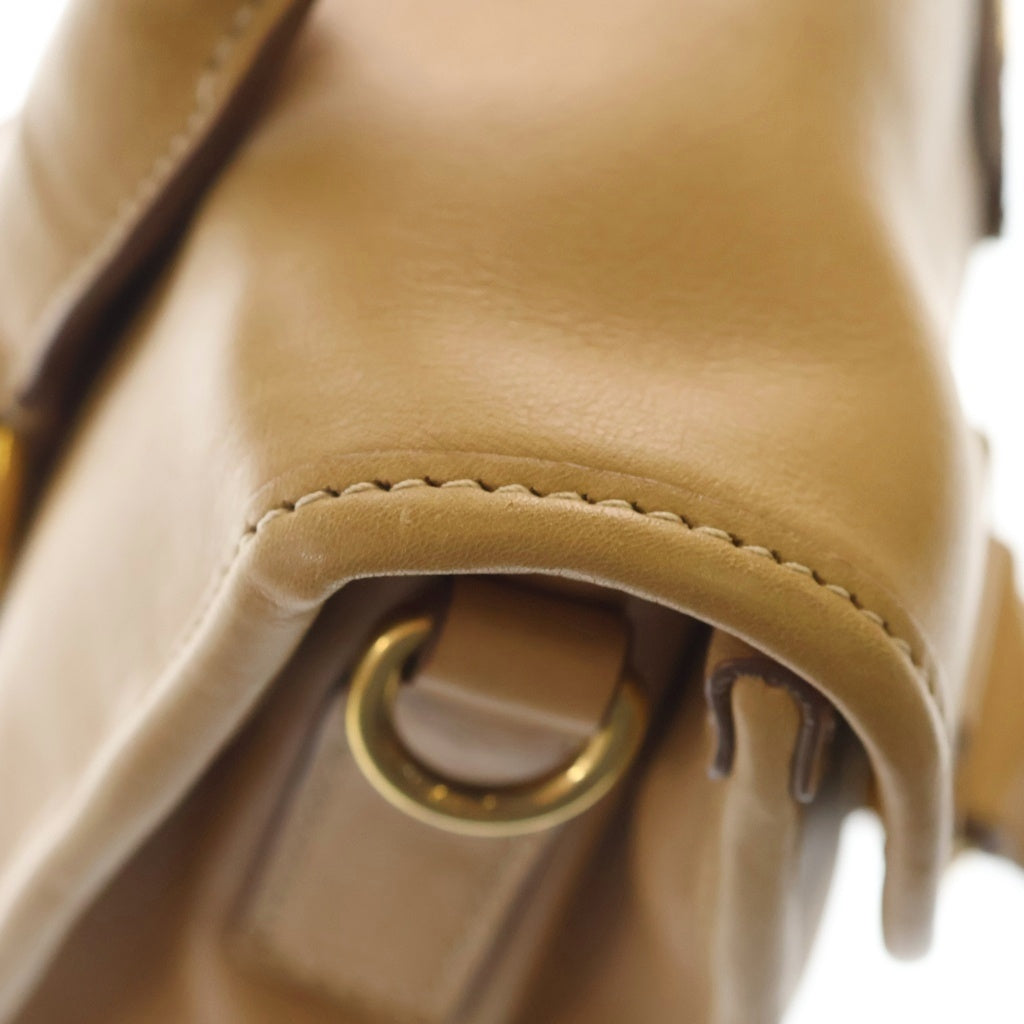 PRADA(プラダ) 2WAYハンドバッグ ショルダーバッグ ブラウン ベージュ レザー BN2135 ゴールド金具 レディース