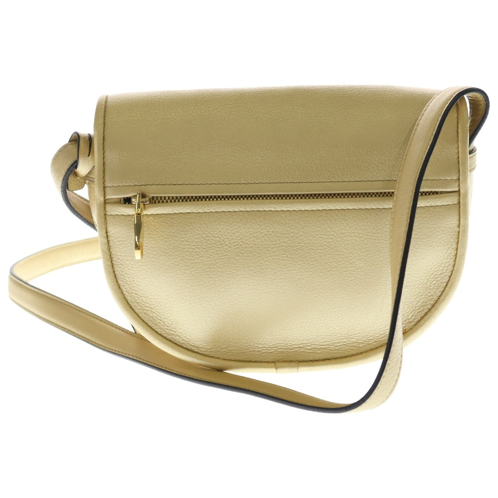 LOEWE(ロエベ) ヘリテージ ショルダーバック ゴールド金具 レザー ゴールド レディース