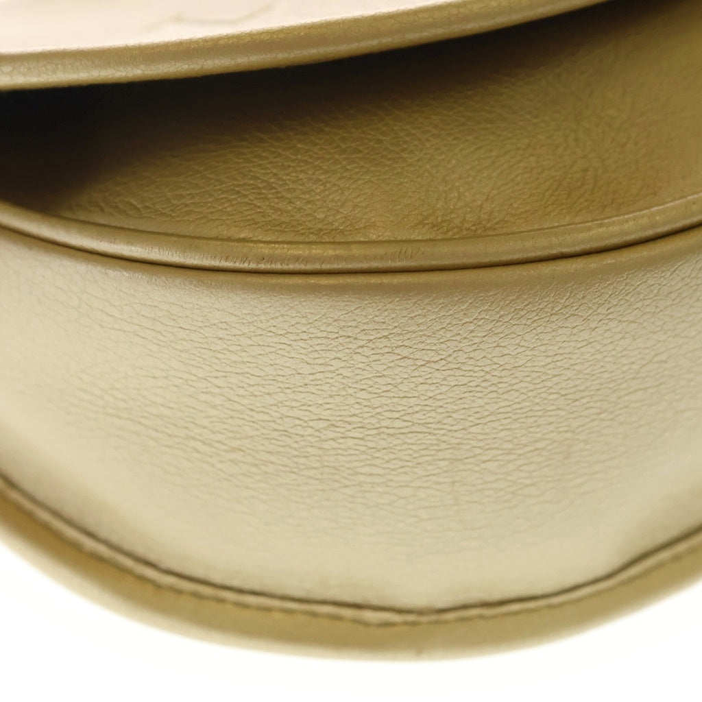 LOEWE(ロエベ) ヘリテージ ショルダーバック ゴールド金具 レザー ゴールド レディース