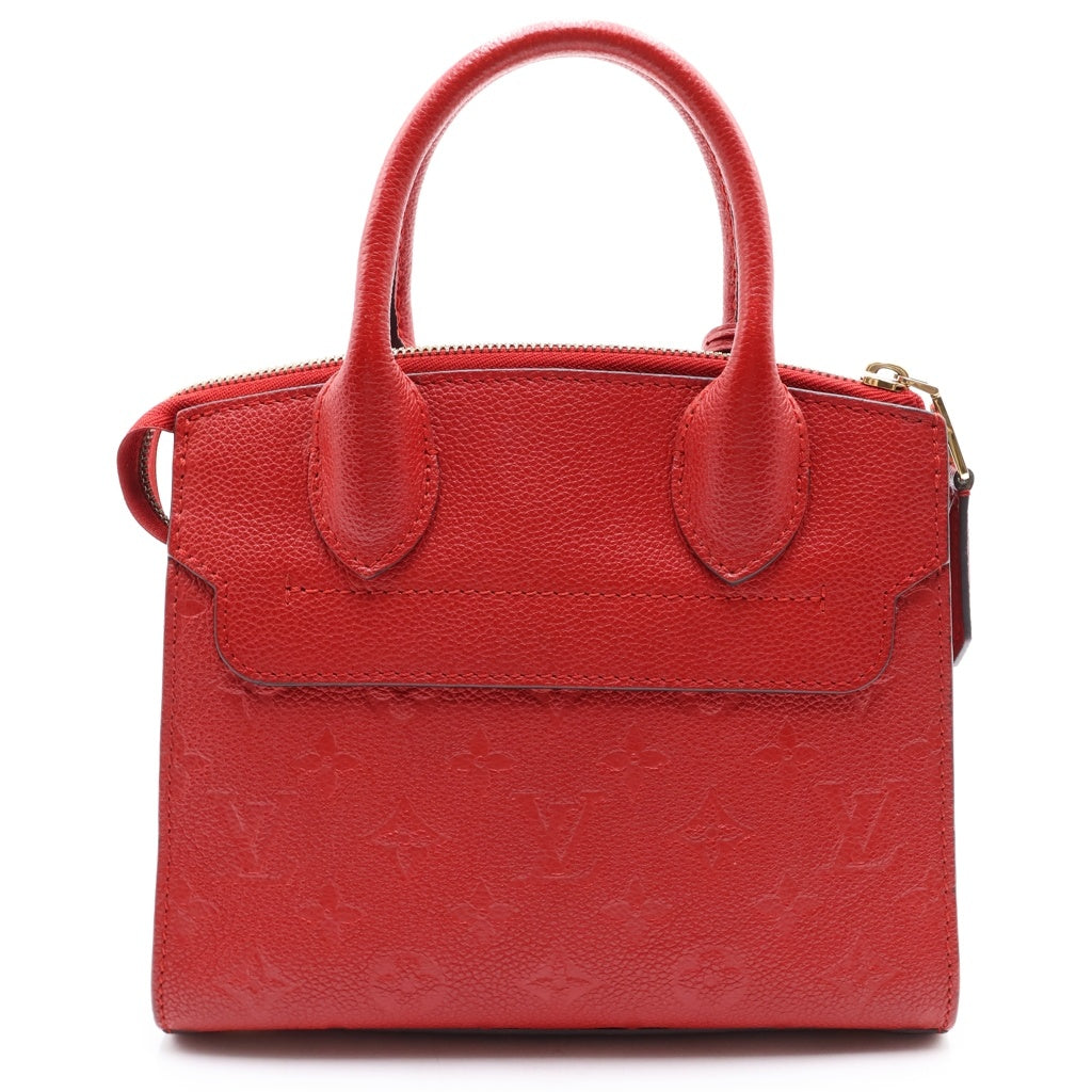 LOUIS VUITTON(ルイヴィトン) モノグラムアンプラント ポンヌフ MINI 2WAYハンドバッグ ショルダーバッグ レッド レザー M41744 ゴールド金具 レディース