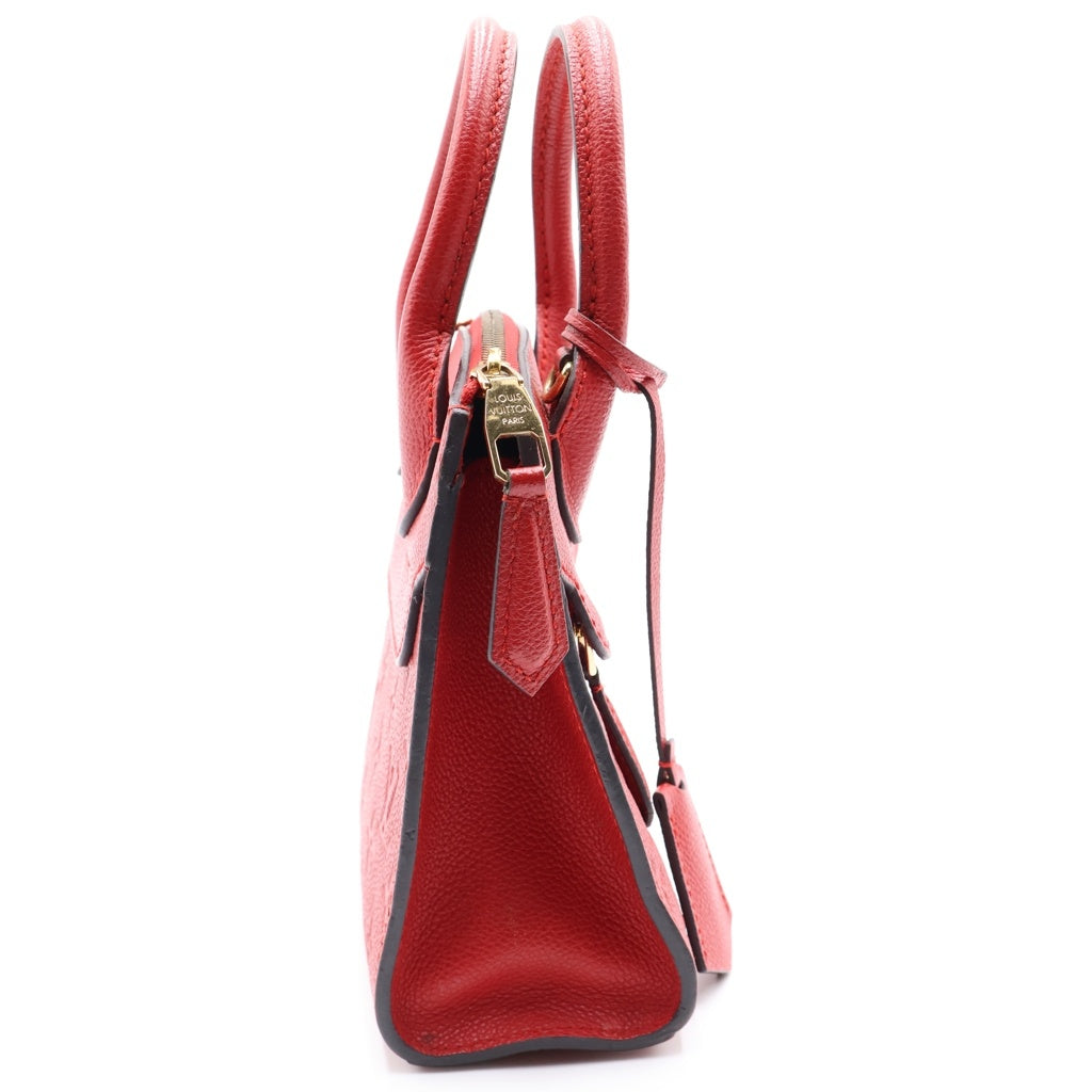 LOUIS VUITTON(ルイヴィトン) モノグラムアンプラント ポンヌフ MINI 2WAYハンドバッグ ショルダーバッグ レッド レザー M41744 ゴールド金具 レディース