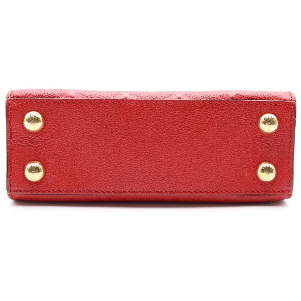 LOUIS VUITTON(ルイヴィトン) モノグラムアンプラント ポンヌフ MINI 2WAYハンドバッグ ショルダーバッグ レッド レザー M41744 ゴールド金具 レディース