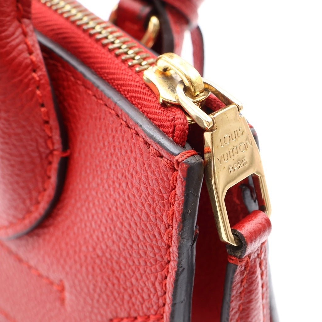 LOUIS VUITTON(ルイヴィトン) モノグラムアンプラント ポンヌフ MINI 2WAYハンドバッグ ショルダーバッグ レッド レザー M41744 ゴールド金具 レディース