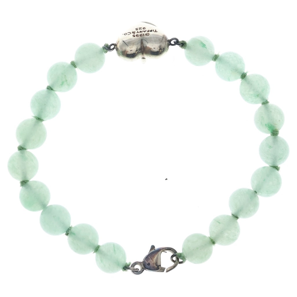 TIFFANY & Co.(ティファニー) ドアノッカー ブレスレット ハート ヒスイ SV925 シルバー グリーン レディース