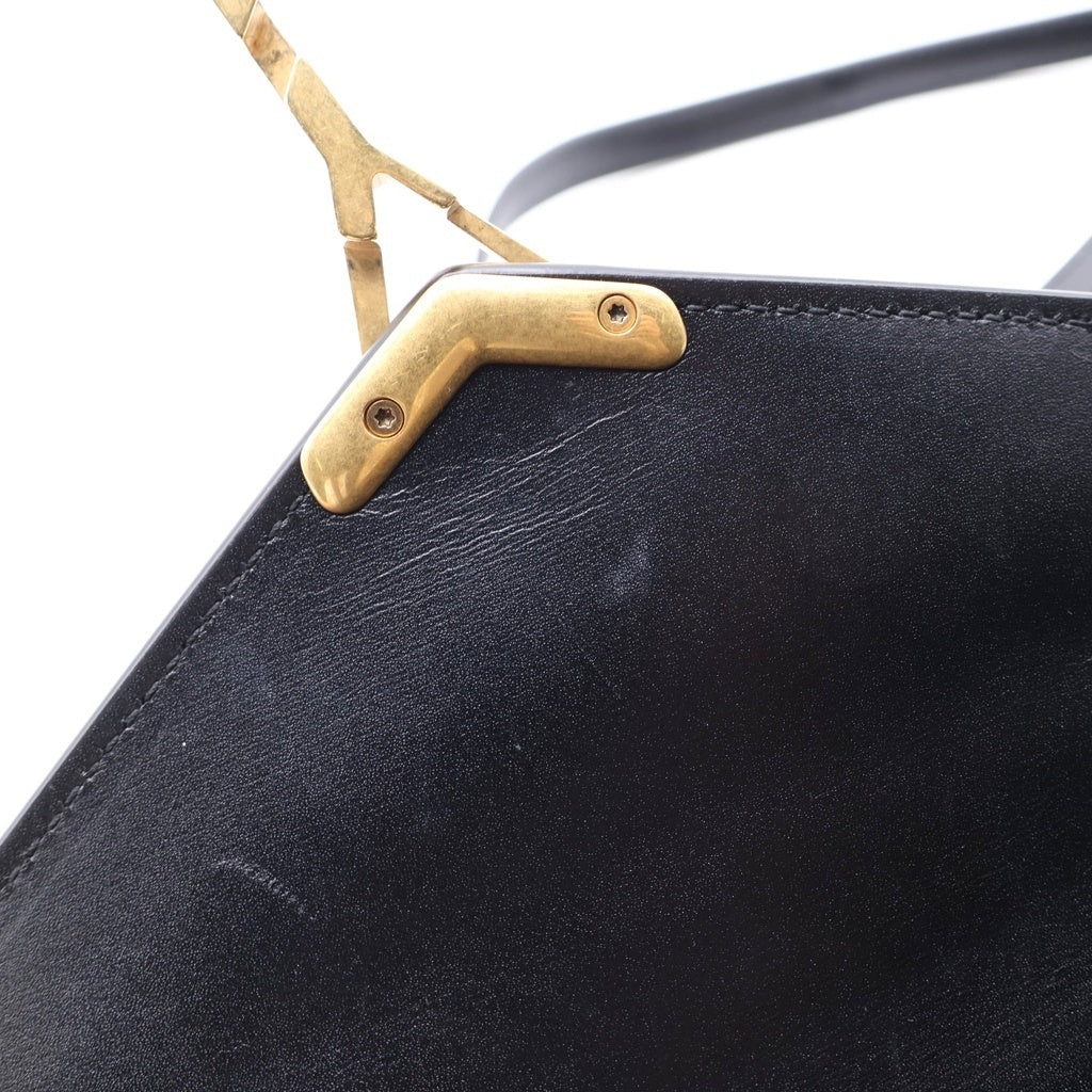 SAINT LAURENT PARIS(サンローランパリ) カサンドラ トップハンドル レザー ベロア 2WAY ハンドバッグ ショルダーバッグ ブラック 623930 レディース