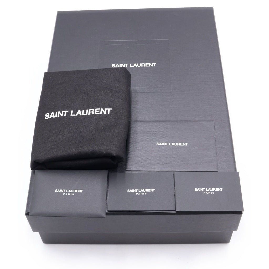 SAINT LAURENT PARIS(サンローランパリ) カサンドラ トップハンドル レザー ベロア 2WAY ハンドバッグ ショルダーバッグ ブラック 623930 レディース