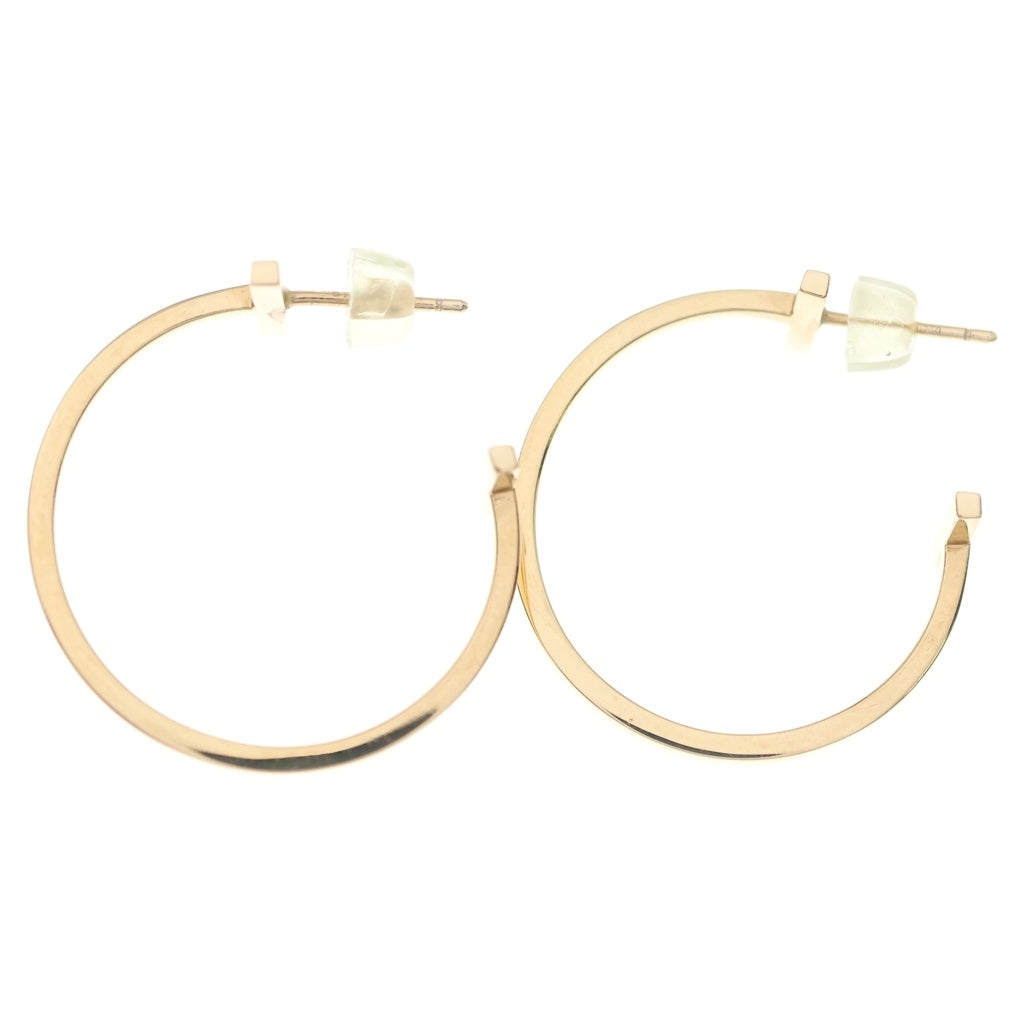 TIFFANY & Co.(ティファニー) Tワイヤー フープピアス K18PG ピンクゴールド レディース