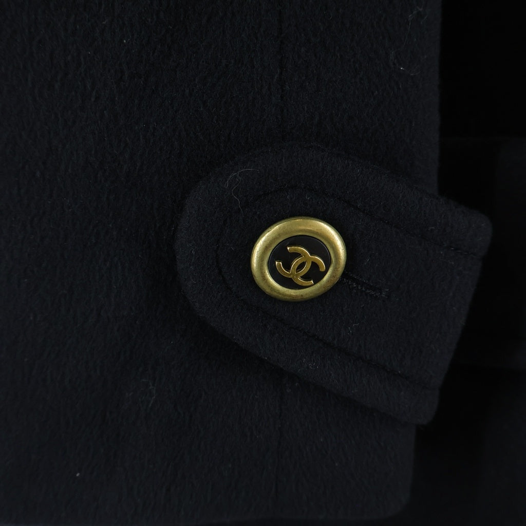 CHANEL(シャネル) ココボタン カシミヤ ロングコート ブラック #40 レディース
