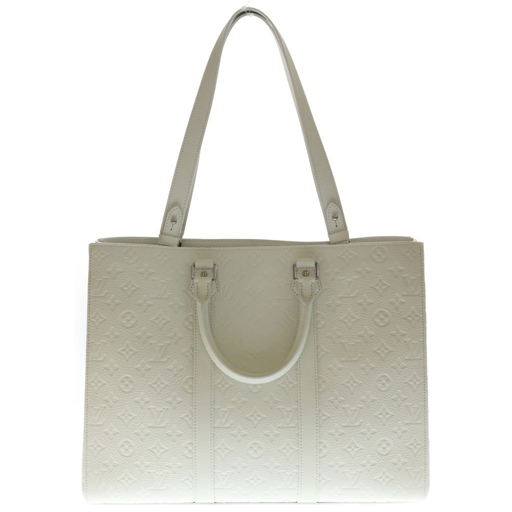 LOUIS VUITTON(ルイヴィトン) 草間彌生 サイケデリックフラワー サック・プラ 24H トリヨンレザー 2WAY トートバッグ ハンドバッグ ショルダーバッグ ICタイプ ホワイト/ブルー M21679 レディース