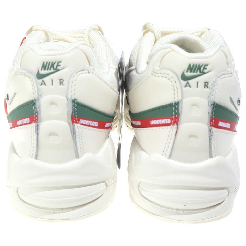 NIKE(ナイキ) ×UNDEFEATED AIR MAX 95 SP SAIL アンディフィーテッド エアマックス95 セイル ローカットスニーカー US9/27cm ホワイト/レッド/グリーン IB4453-100