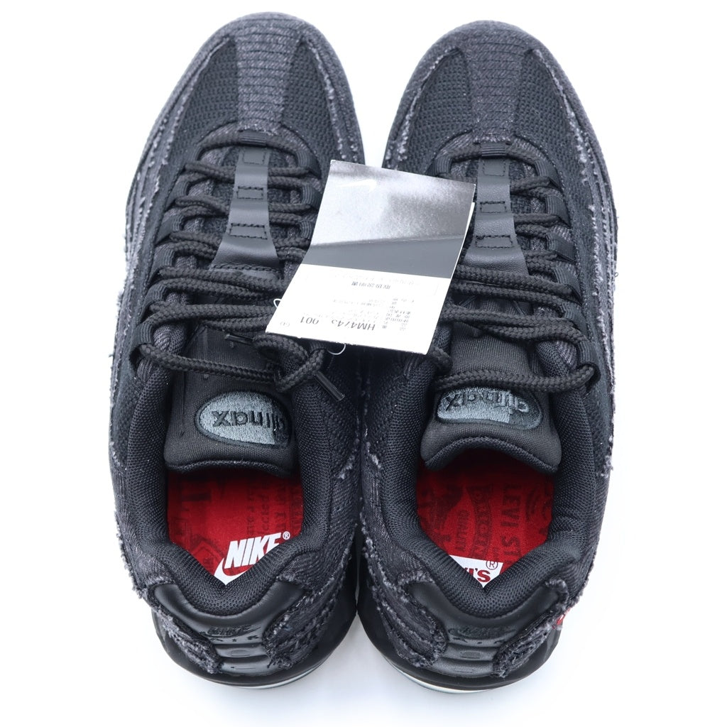 NIKE(ナイキ) ×Levi's AIR MAX95 OG リーバイス エアマックス95 デニム ローカットスニーカー US9/27cm ブラック HM4743-001