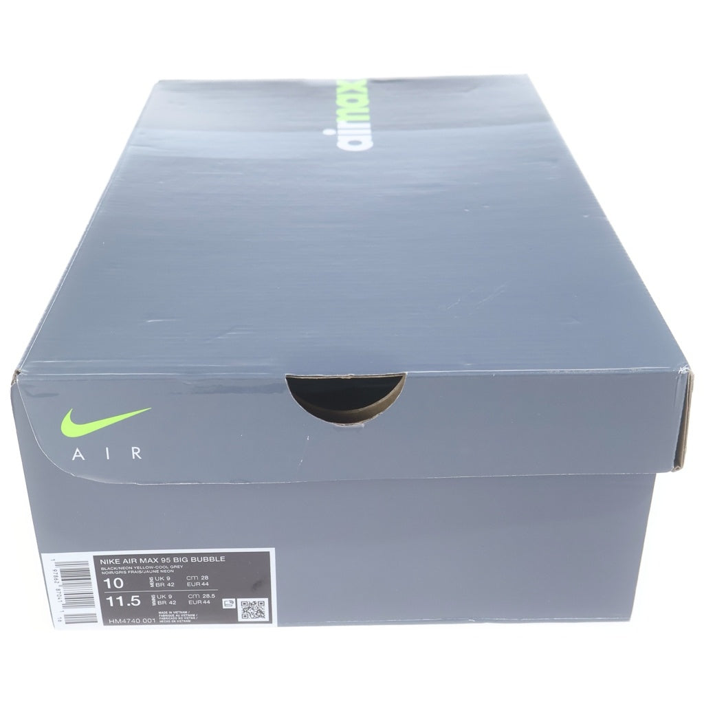 NIKE(ナイキ) AIR MAX 95 OG BIG BUBBLE エアマックス95 OG ビッグバブル ローカットスニーカー US10/28cm グレー/イエロー HM4740-001
